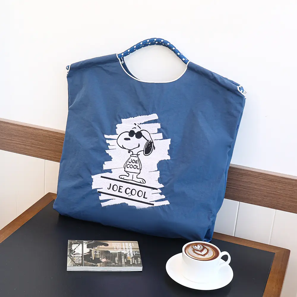 New Niche Embroidered Nylon Shopping Bags for Women