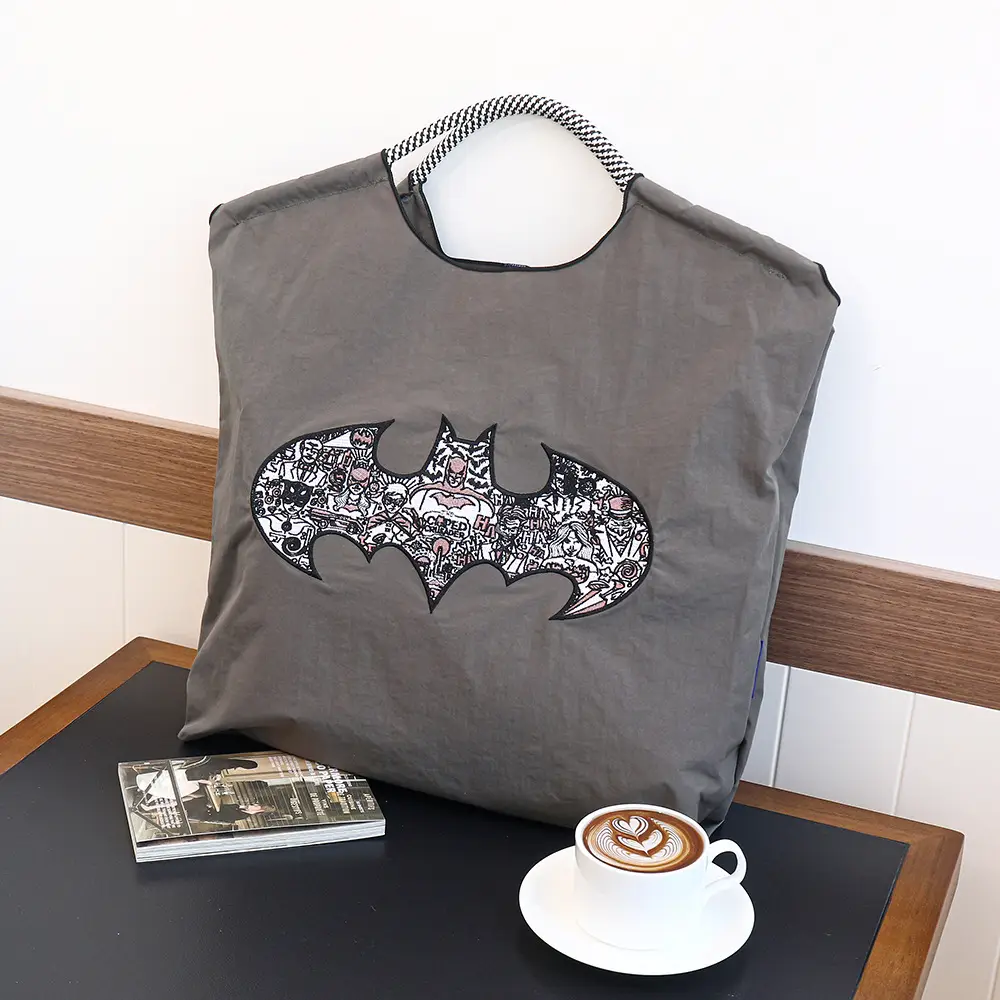New Niche Embroidered Nylon Shopping Bags for Women