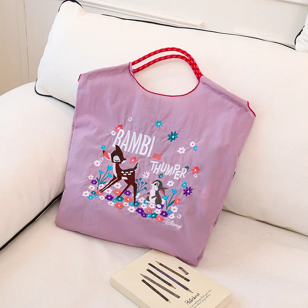 New Niche Embroidered Nylon Shopping Bags for Women