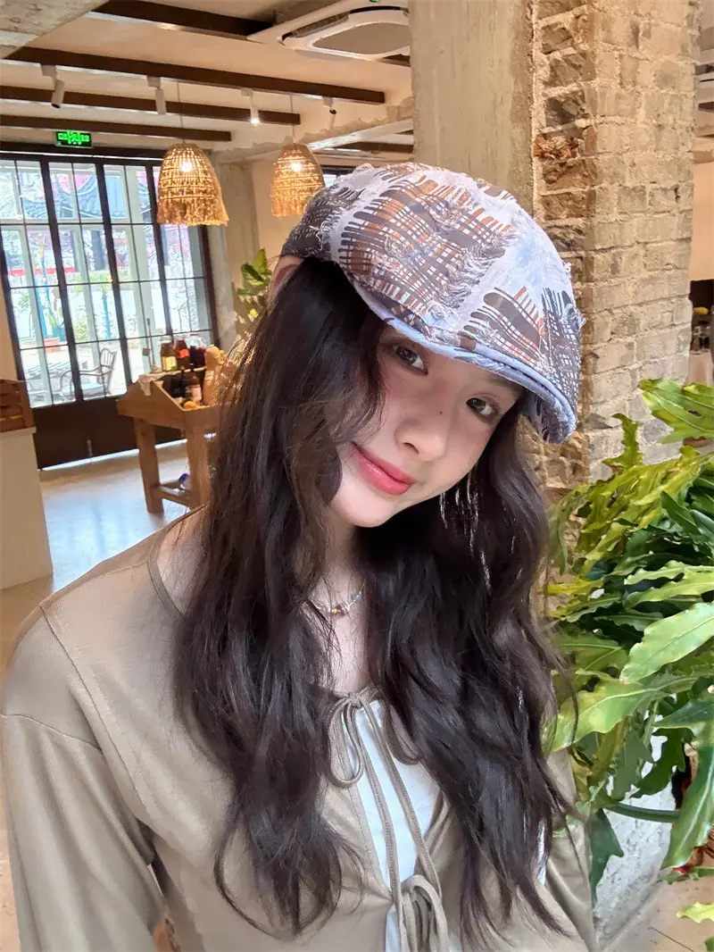 Retro Duck Tongue Hat for Women Spring Summer — feature 2