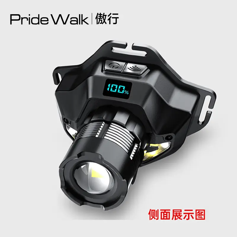 Rechargeable LED Headlamp with Digital Display 100lm - Image 7