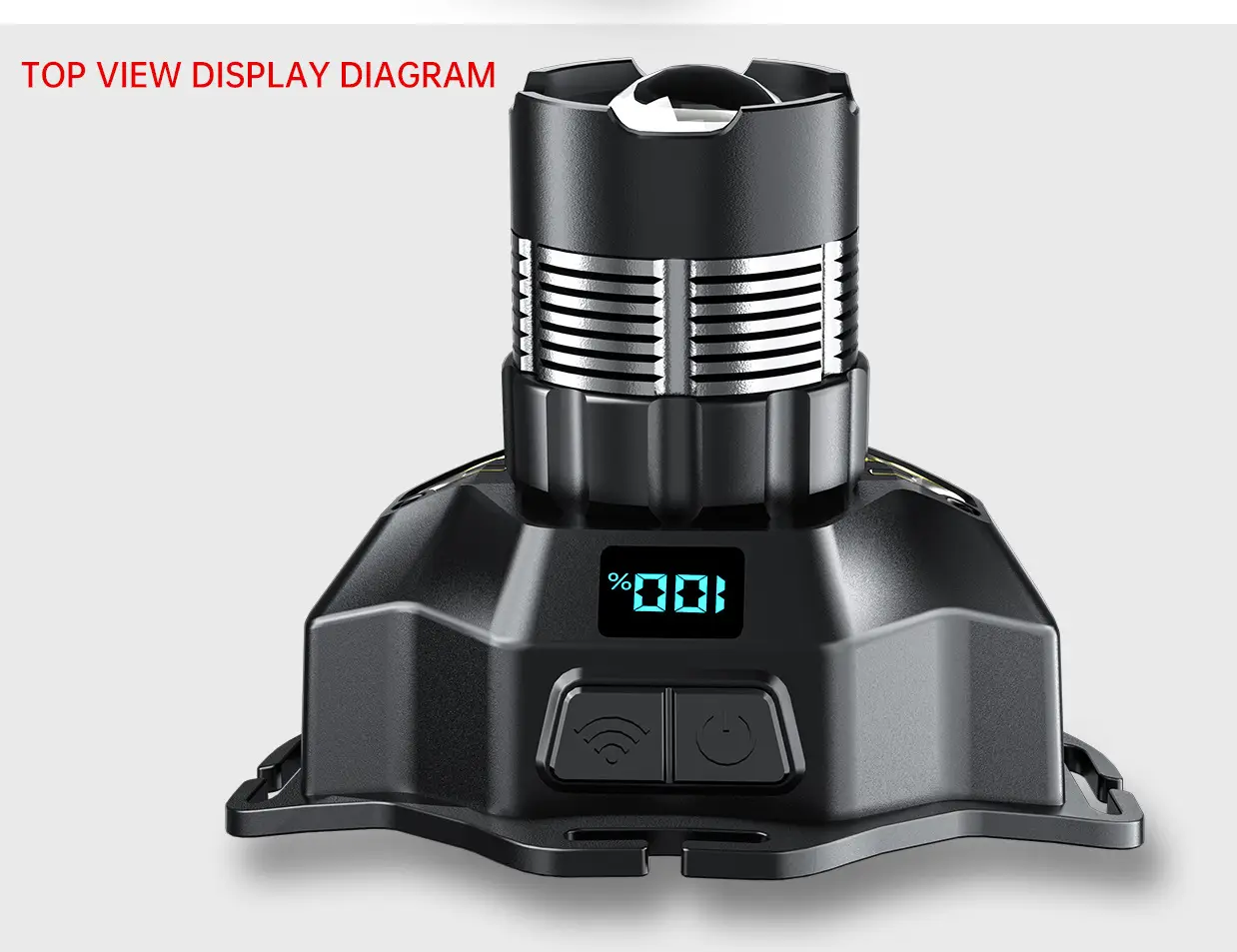 Rechargeable LED Headlamp with Digital Display 100lm β feature 14