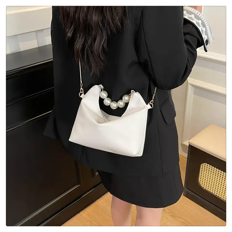 Pink Pearl Handle Shoulder Bag for Women — feature 16