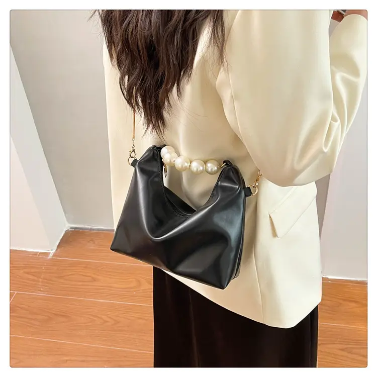 Pink Pearl Handle Shoulder Bag for Women — feature 25
