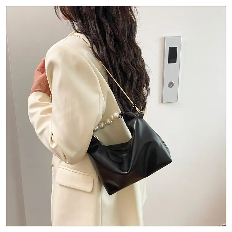 Pink Pearl Handle Shoulder Bag for Women — feature 26