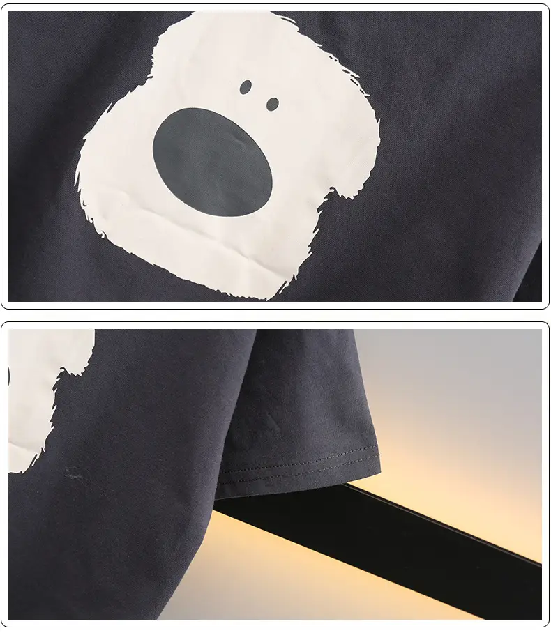 Boys Summer T-Shirt Shorts Set Grey White 2025 — feature 10