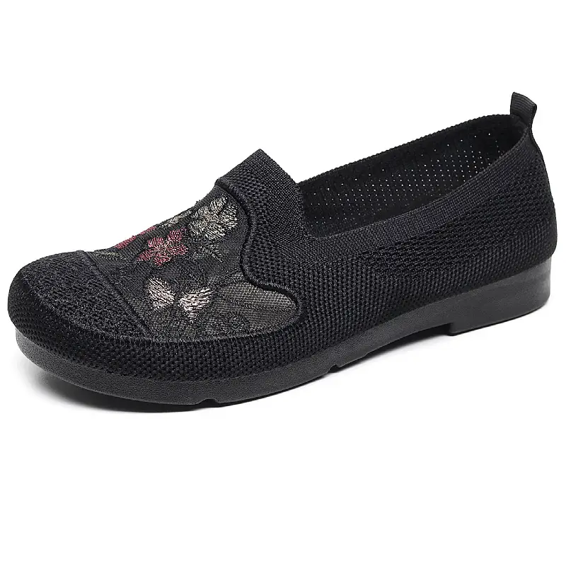 New Middle-aged and Elderly Mother's Shoes Mesh Shoes Non-slip Soft Sole Comfortable Slip-on Shoes Old Beijing Cloth Shoes Women's Casual Shoes - Image 8