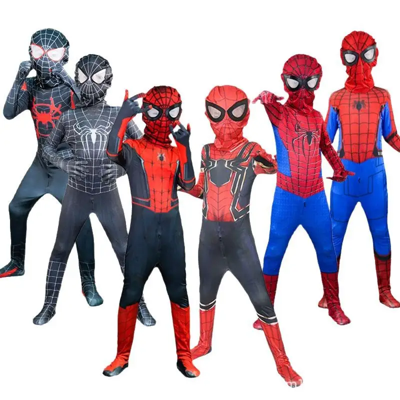 Spider-Man Tights Child jumpsuit cos Costume Extraordinary Expedition Miles Halloween Spider-Man