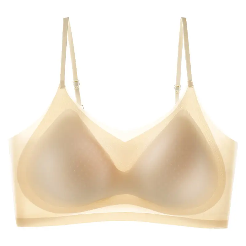 Traceless Ultra-thin Women's Sling without Steel Ring Fixed Cup Beauty Vest Top-up Anti-adjustable Strapless Bra for Girls - Image 2