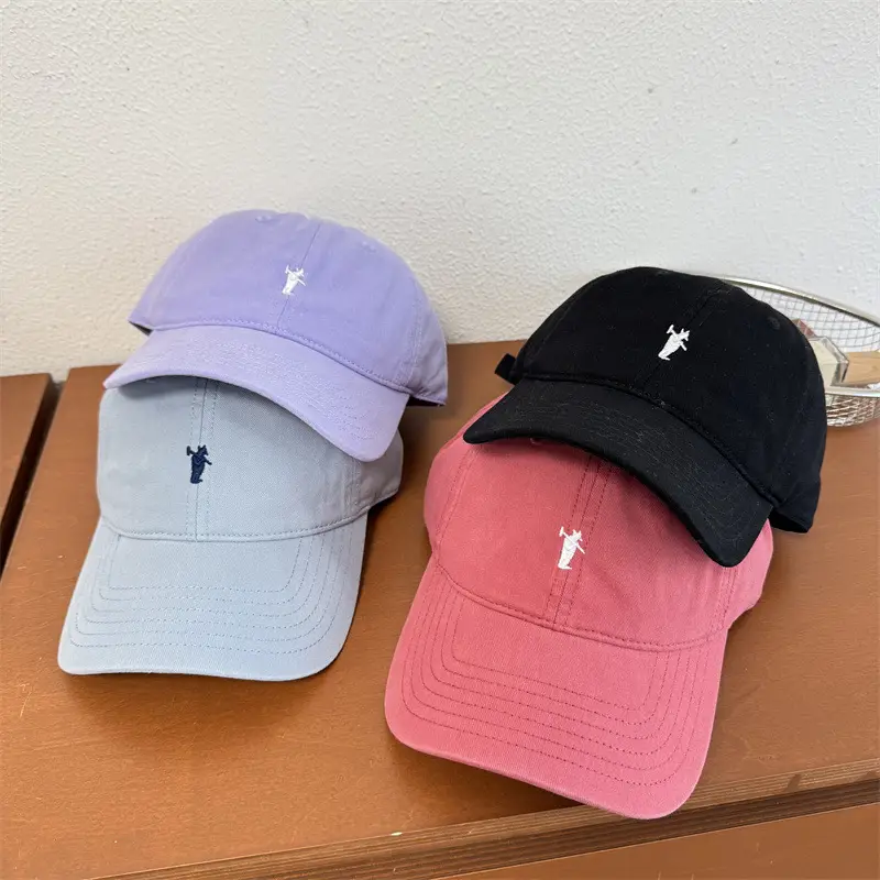 Women Embroidered Baseball Cap Navy Blue