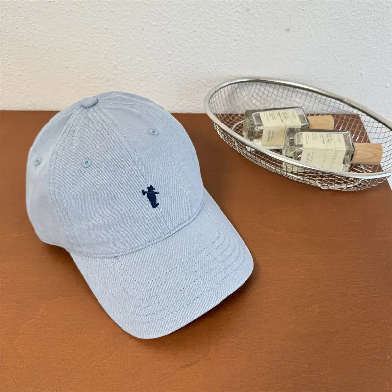 Women Embroidered Baseball Cap Navy Blue