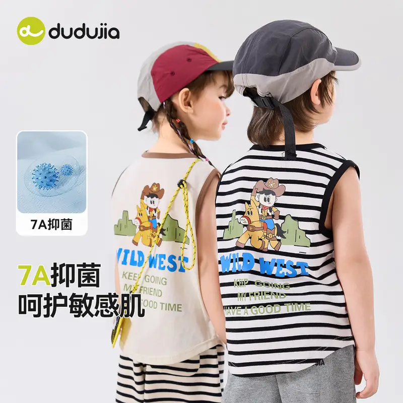Doodle Kids Sleeveless Vest Summer Wear 100% Cotton