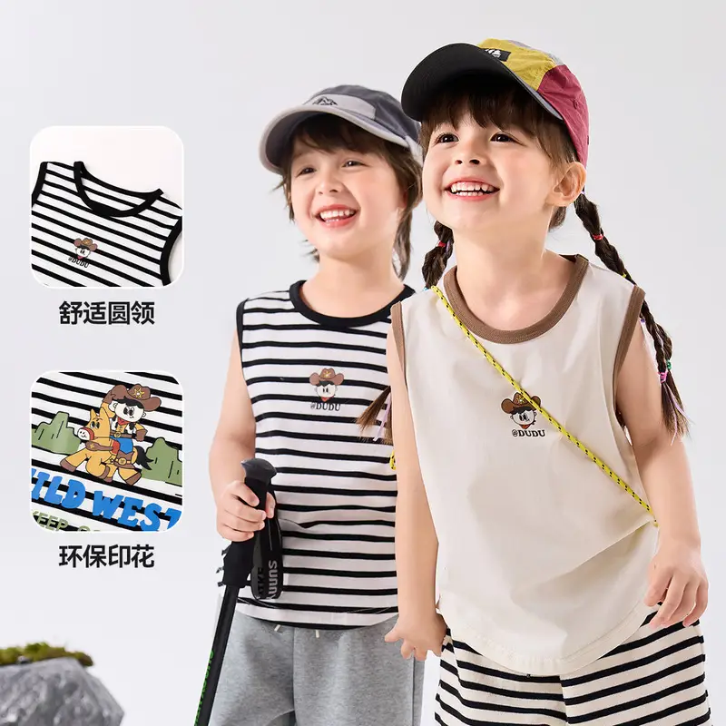 Doodle Kids Sleeveless Vest Summer Wear 100% Cotton