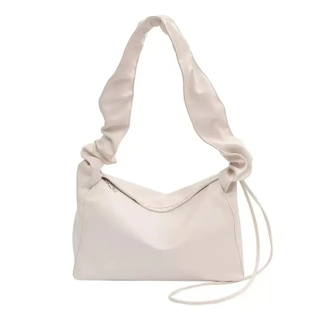 2025 Women's Large Capacity Underarm Bag White Black - Image 5