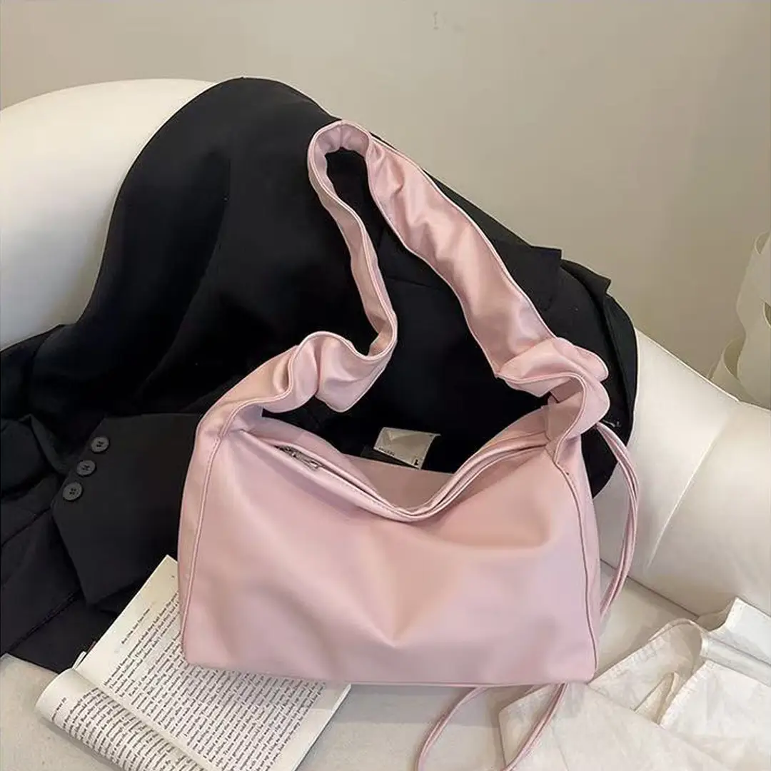 2025 Women's Large Capacity Underarm Bag White Black — feature 12
