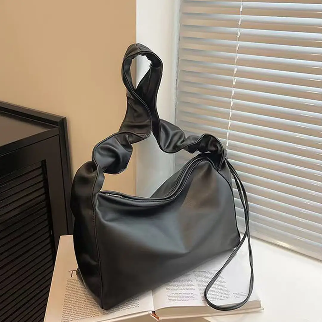2025 Women's Large Capacity Underarm Bag White Black — feature 14