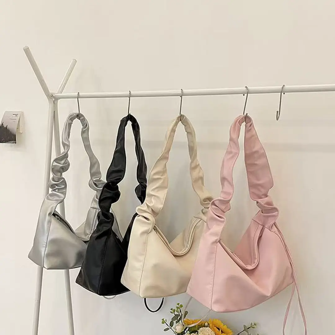 2025 Women's Large Capacity Underarm Bag White Black — feature 2