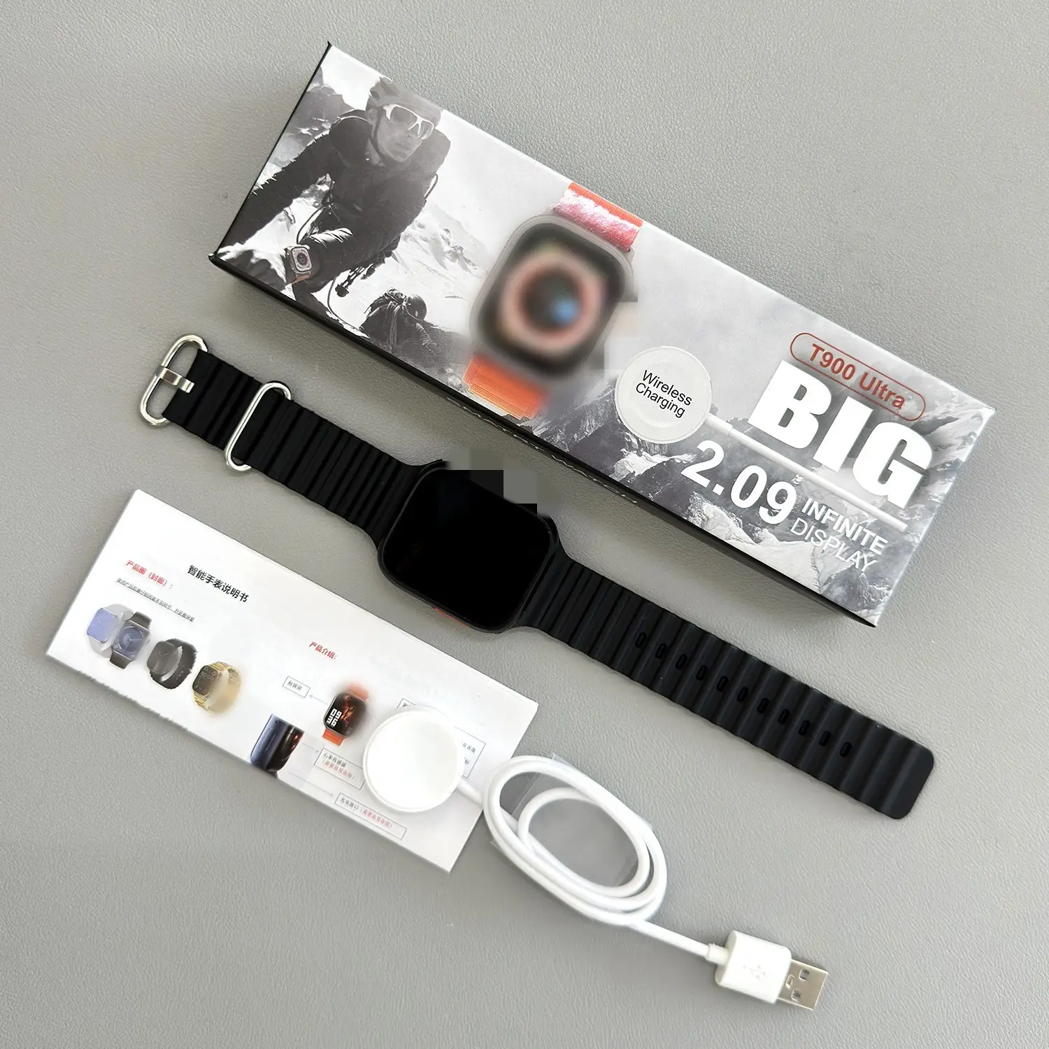 T900Ultra Smart Watch Black Bluetooth Heart Rate Tracker — feature 3