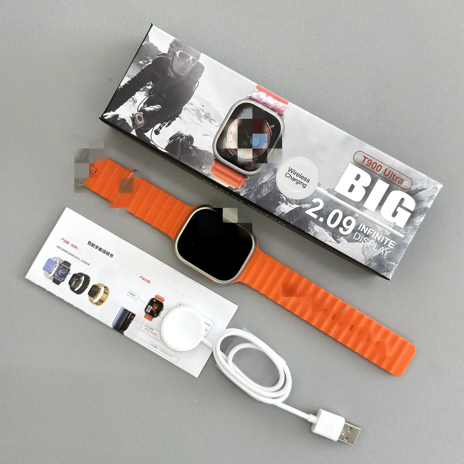 T900Ultra Smart Watch Black Bluetooth Heart Rate Tracker — feature 5