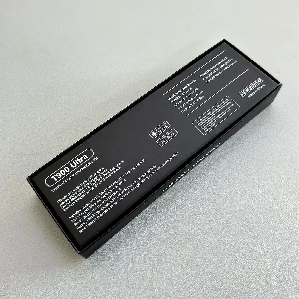 T900Ultra Smart Watch Black Bluetooth Heart Rate Tracker — feature 7