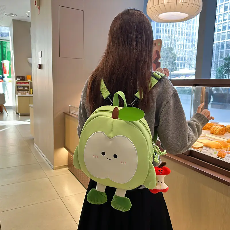 Apple Style Women's Shoulder Bag Travel Backpack New Canvas - Image 10