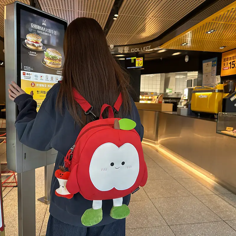 Apple Style Women's Shoulder Bag Travel Backpack New Canvas - Image 11