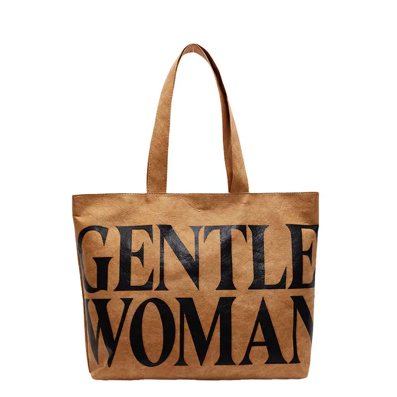 Women's Canvas Tote Bag Gentle Woman Print Large Capacity - Image 4