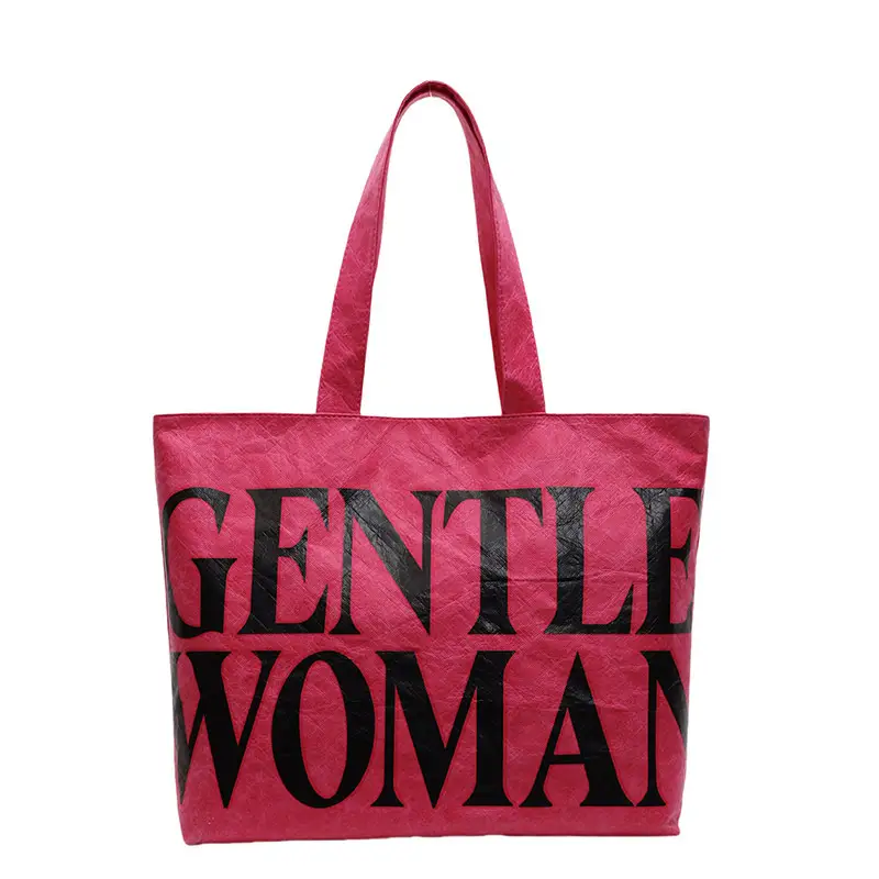 Women's Canvas Tote Bag Gentle Woman Print Large Capacity - Image 5