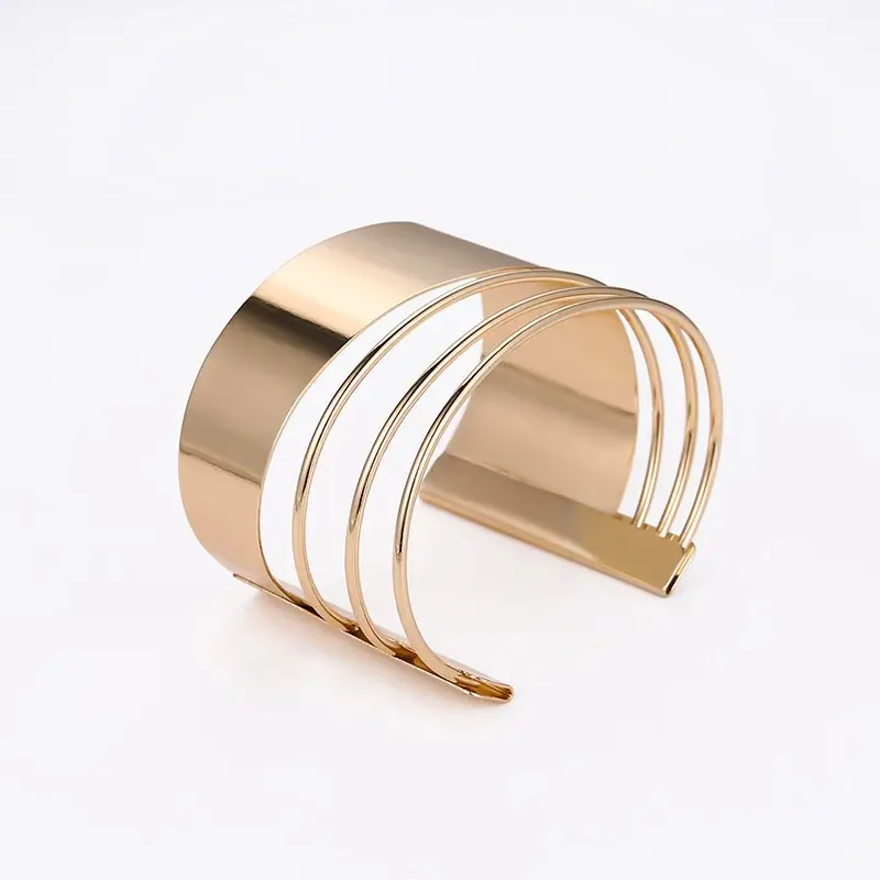 European and American Baroque Personality Street Beat Arm Ring Retro Note Multi-layer Bracelet Metal Open Bracelet Arm Band Manufacturers