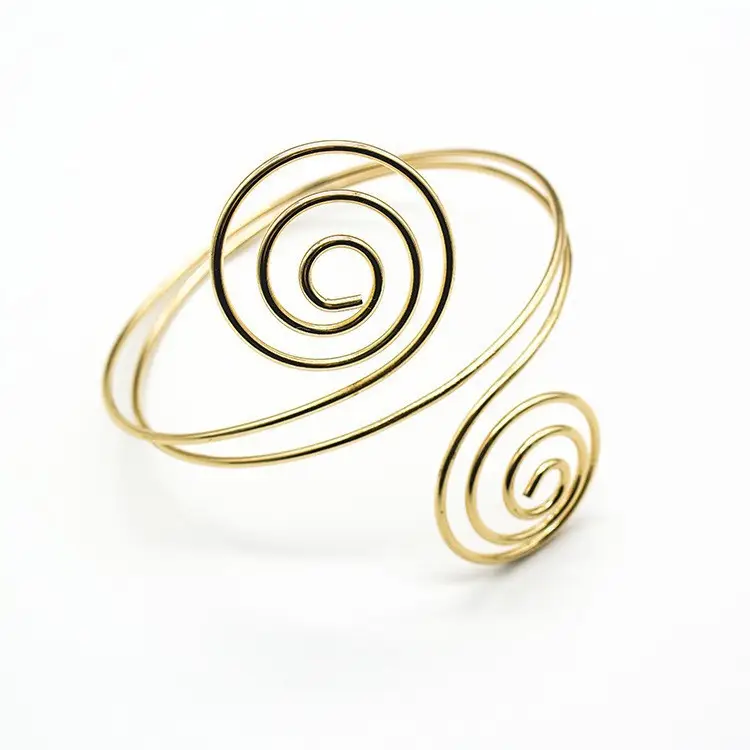 European and American Baroque Personality Street Beat Arm Ring Retro Note Multi-layer Bracelet Metal Open Bracelet Arm Band Manufacturers