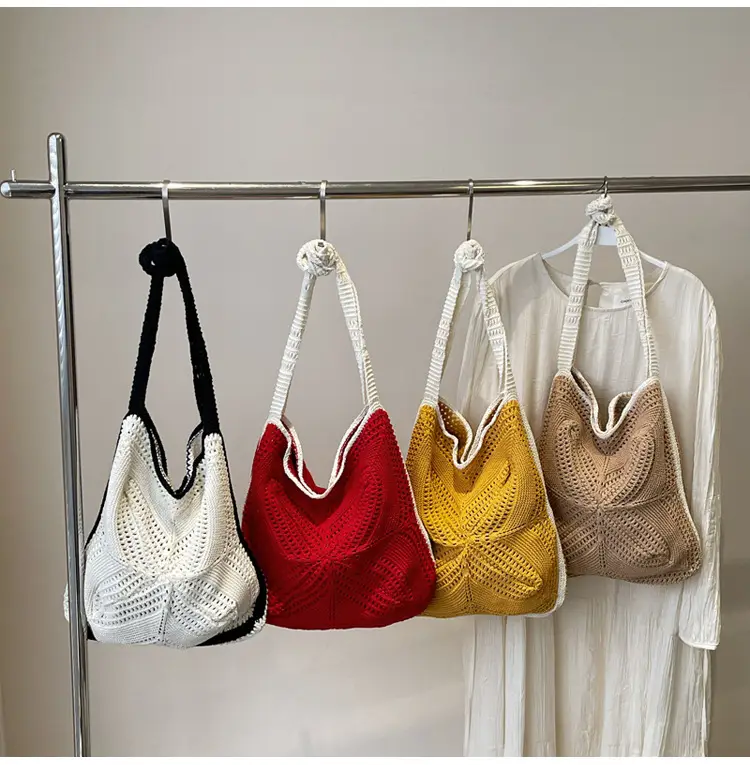 Hollow Out Artistic Handbag for Women Beach Casual Luggage — feature 1