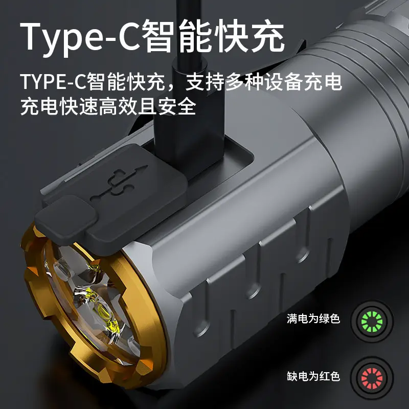 Rechargeable Flashlight with Magnetic Clip & LED Light - Image 4