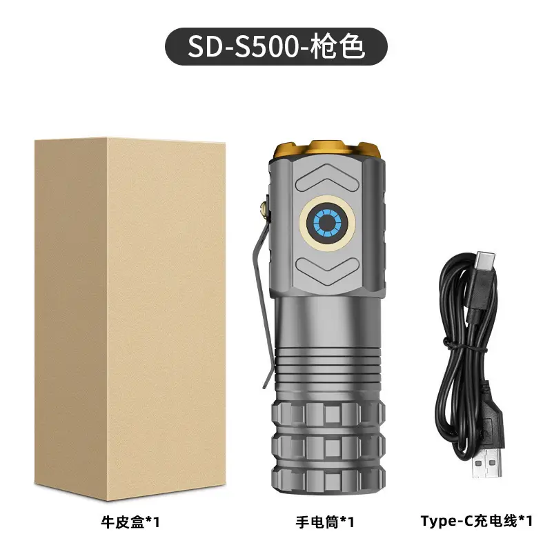 Rechargeable Flashlight with Magnetic Clip & LED Light - Image 6
