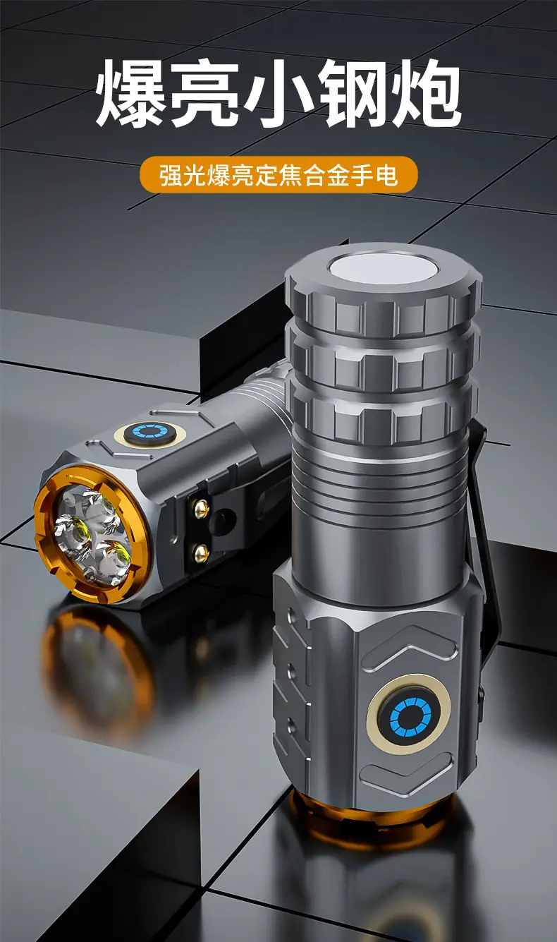 Rechargeable Flashlight with Magnetic Clip & LED Light β feature 7
