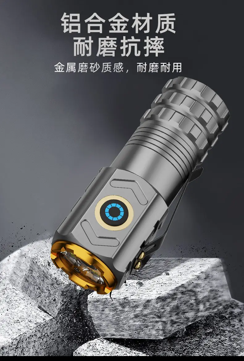 Rechargeable Flashlight with Magnetic Clip & LED Light β feature 9