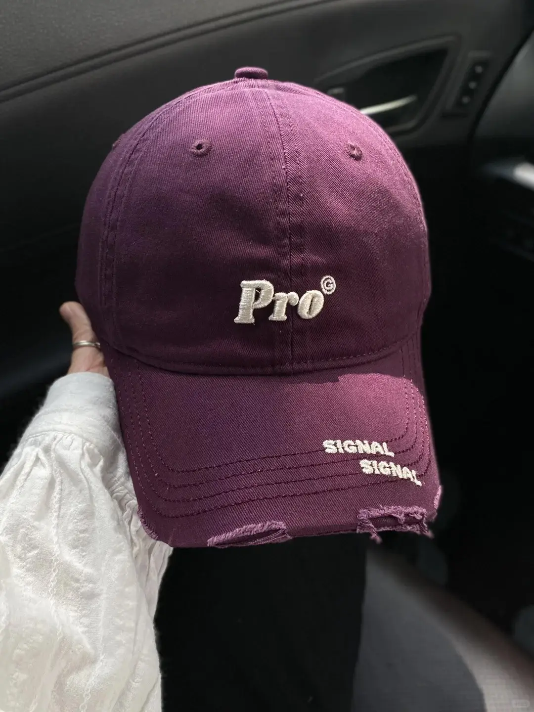 Women Pro Signal Logo Baseball Cap Purple — feature 6