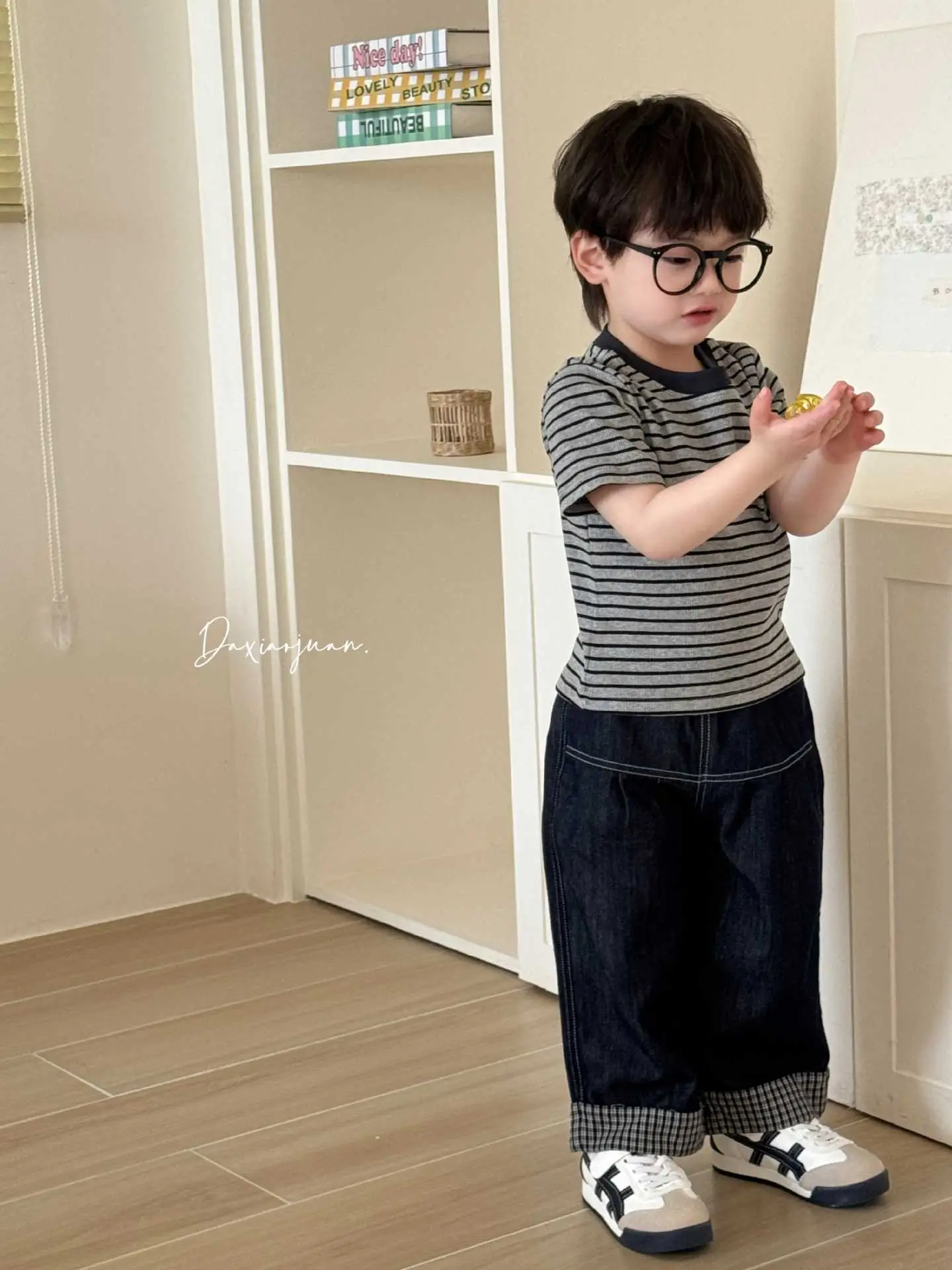 Xia Xin Boys Striped T-Shirt Roll 25 — feature 45