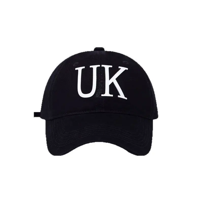 UK Letter Sun Hat for Men Black - Image 11