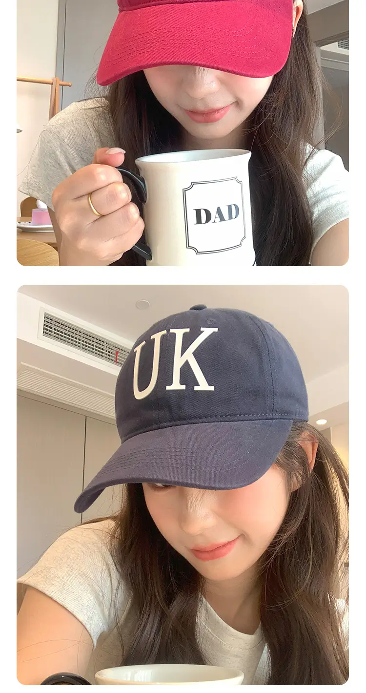 UK Letter Sun Hat for Men Black — feature 15