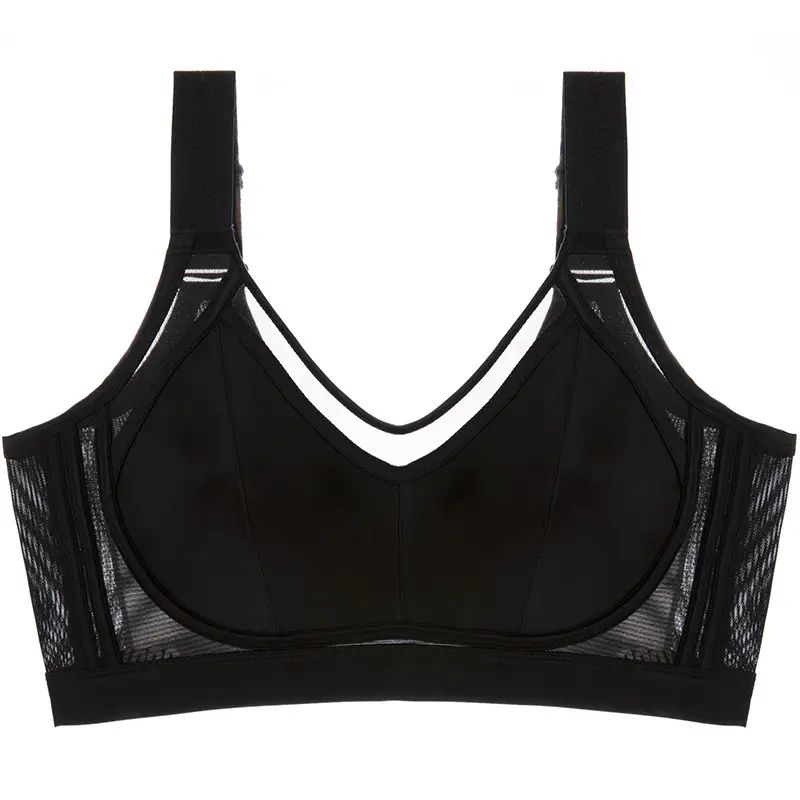 Large Chest Showy Small Underwear Women's Full Cup Ultra-thin Traceless Breathable Non-rimless Breast Gathering plus size Bra