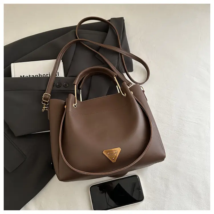 Women's Cream Retro Tote Bag Shoulder Crossbody Large Capacity — feature 19