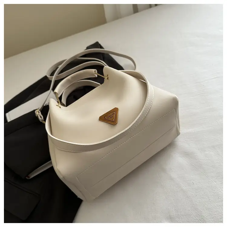 Women's Cream Retro Tote Bag Shoulder Crossbody Large Capacity — feature 24