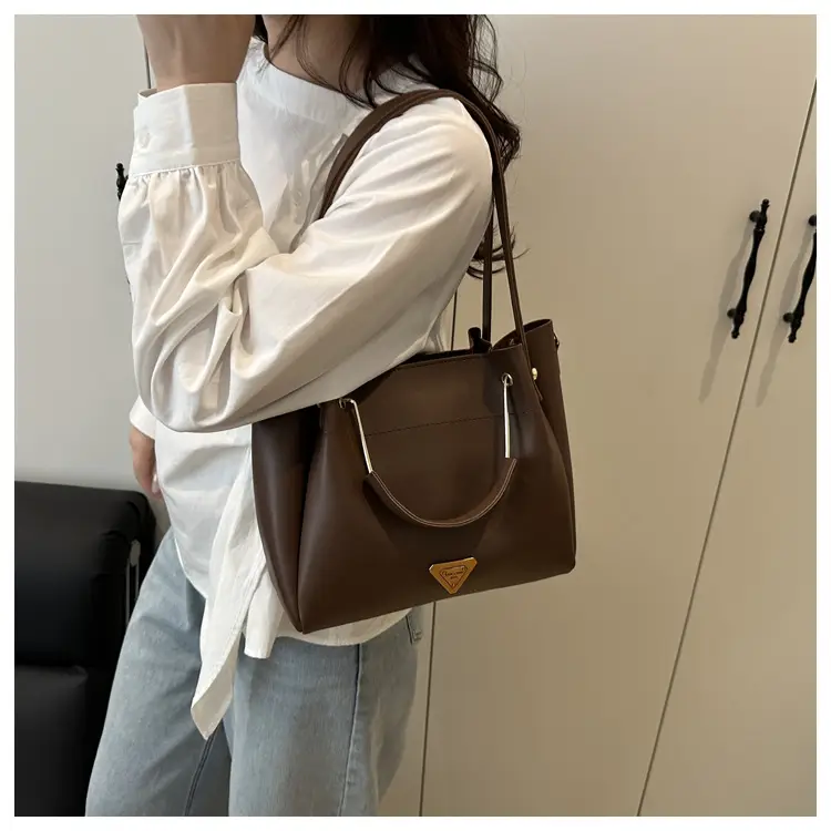 Women's Cream Retro Tote Bag Shoulder Crossbody Large Capacity — feature 37