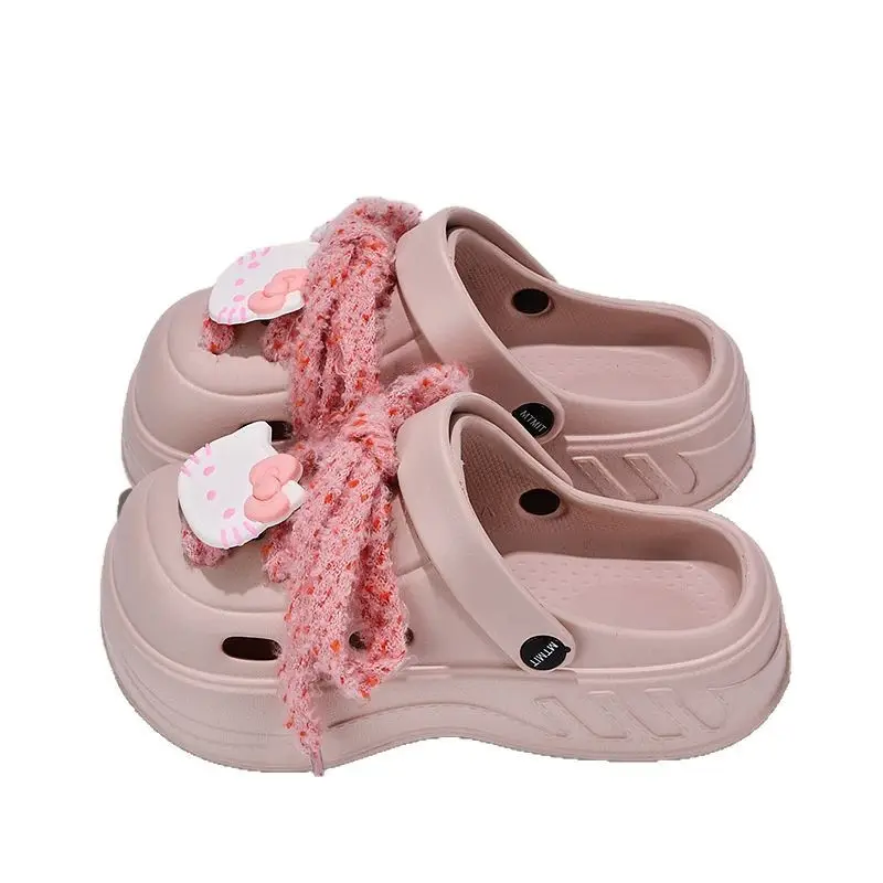 Women Cartoon Toe Clogs Black Summer
