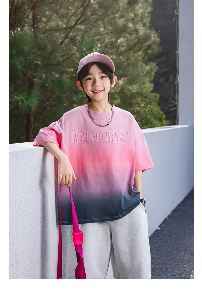 Kids Tie-Dye Cotton Top Green Yellow 2025 — feature 29