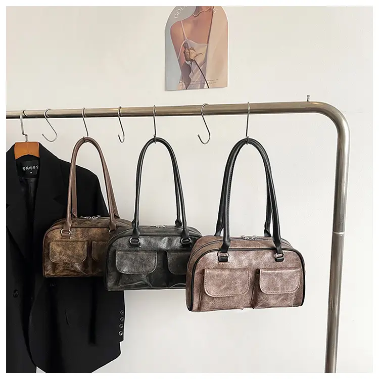 Large Capacity Cross-border Leather Shoulder Bag — feature 15