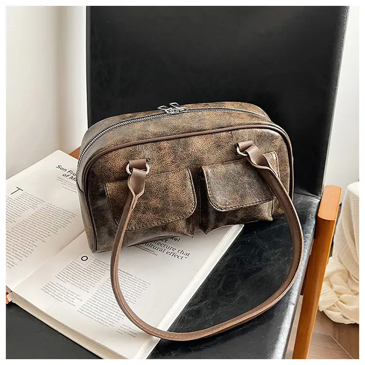 Large Capacity Cross-border Leather Shoulder Bag — feature 16