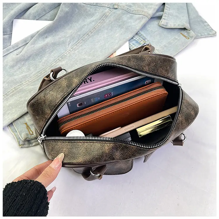 Large Capacity Cross-border Leather Shoulder Bag — feature 26
