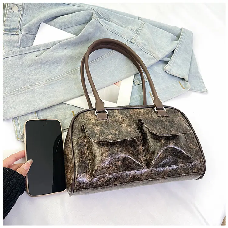 Large Capacity Cross-border Leather Shoulder Bag — feature 27