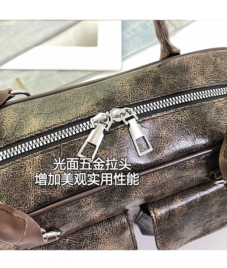 Large Capacity Cross-border Leather Shoulder Bag — feature 5
